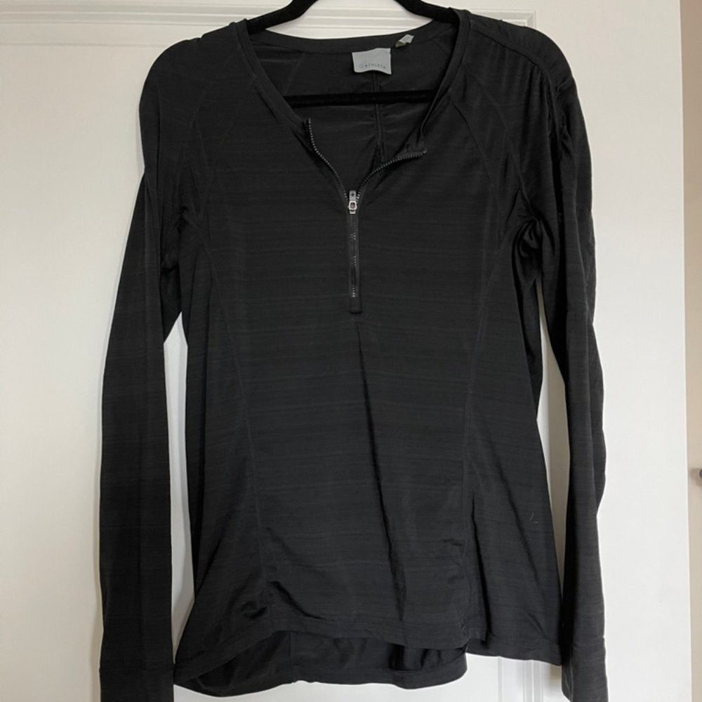 Athleta Black Half Zip